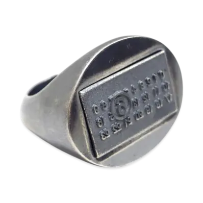 MM6 Maison Margiela Minimal Logo Ring "Silver"