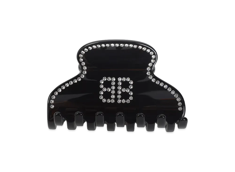 BALENCIAGA Women's Holli BB Hair Grip "Black"