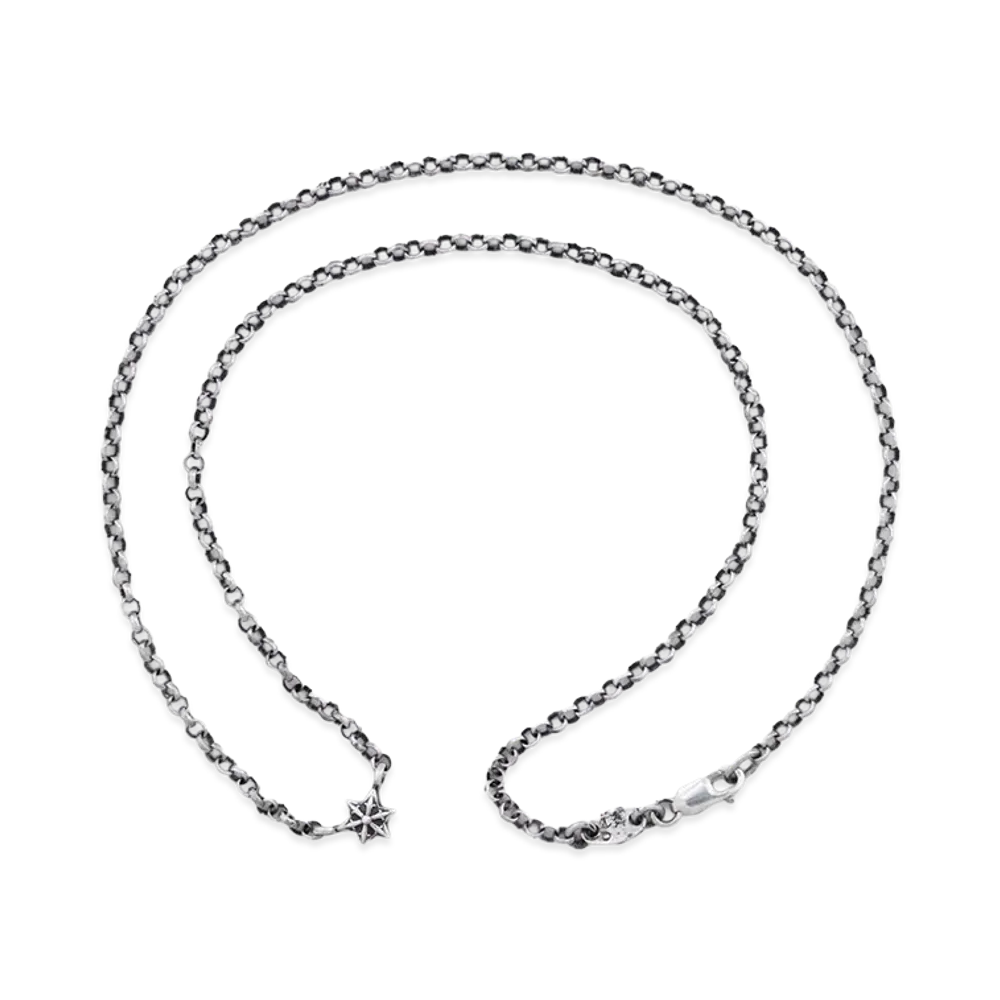 Chrome Hearts Star Necklace Roll Chain "Silver"