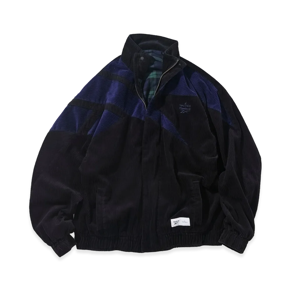 Reebok x NAUTICA Dual Name Corduroy Blouson Track Jacket "Black/Blue"