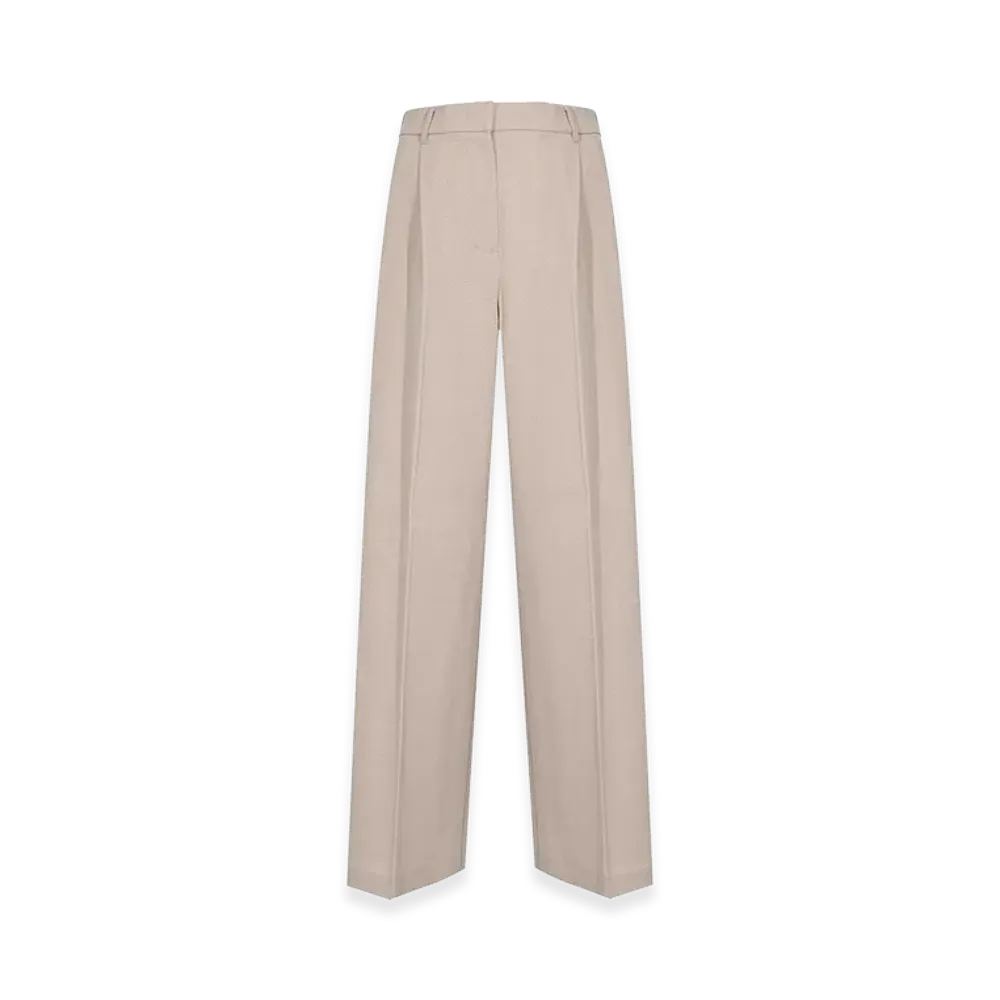 MM6 Maison Margiela Women's Mmlpanno Trousers in Cotton Knit "White"