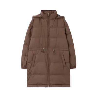 Paul Smith Women's Spray Swirl Long Down Coat "Brown"