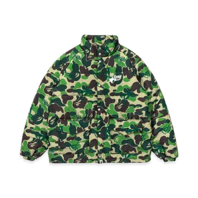 A BATHING APE x Spotify x SYNA World by Central Cee Camo Puffer Jacket "Green"
