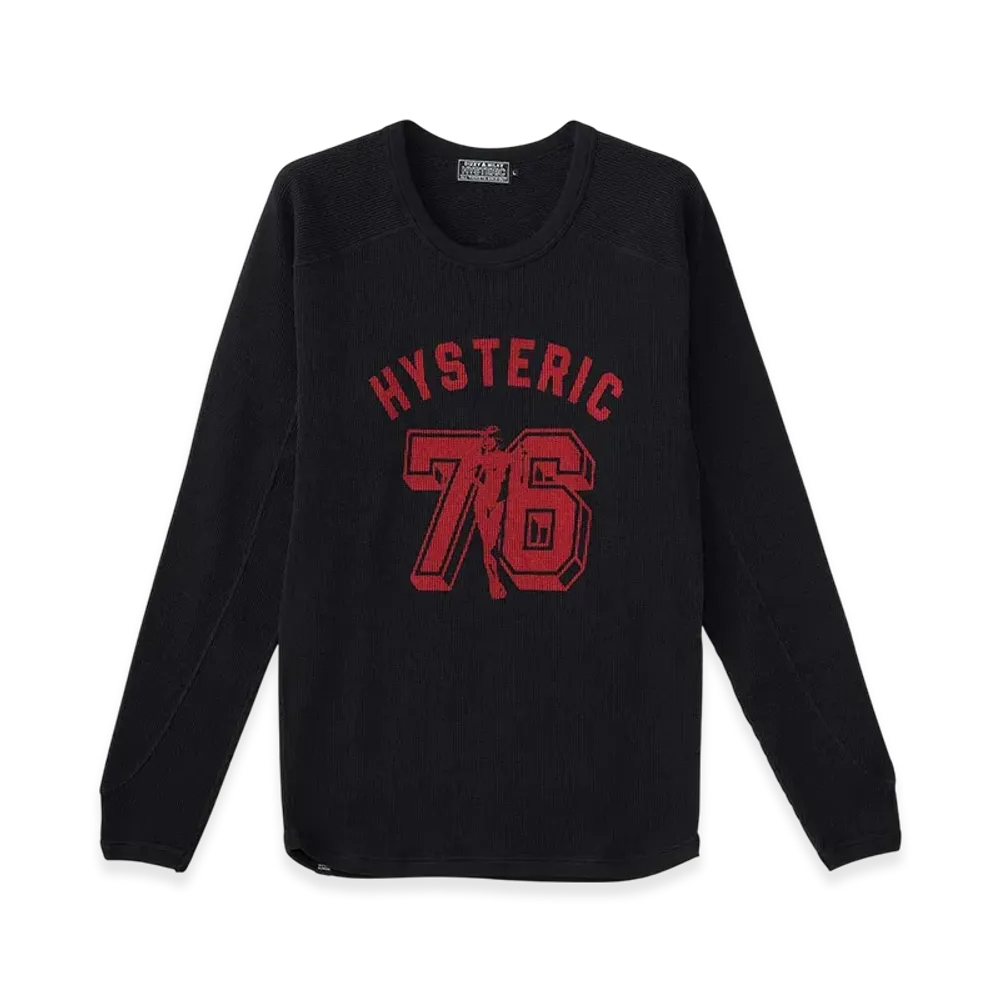 HYSTERIC GLAMOUR Number 76 T-Shirt "Black"