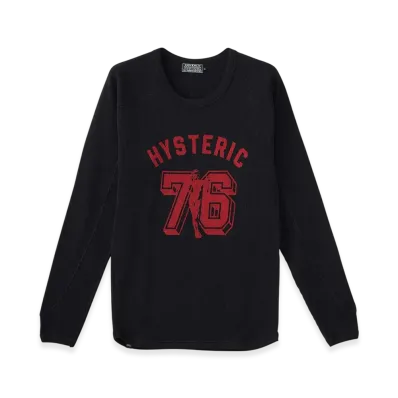 HYSTERIC GLAMOUR Number 76 T-Shirt "Black"