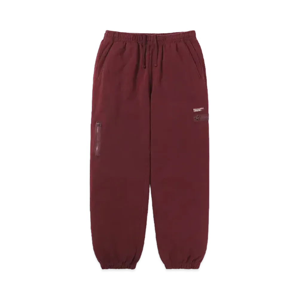 thisisneverthat Multi Zip Sweatpant "Burgundy"