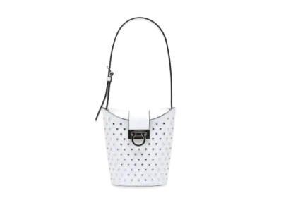 Salvatore Ferragamo Trifolio Shoulder Bag (S) "White"