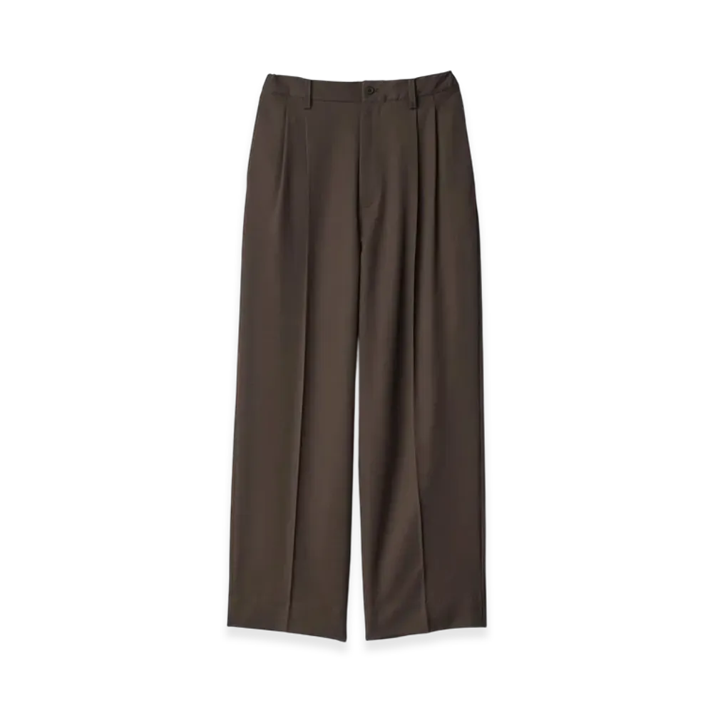 ssstein Two Tuck Easy Trousers "Military Khaki"