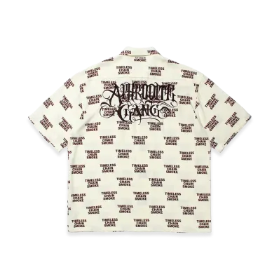 APHRODITEGANG Classic Logo TCS Pattern S/S Shirt "Kinari/Brown"