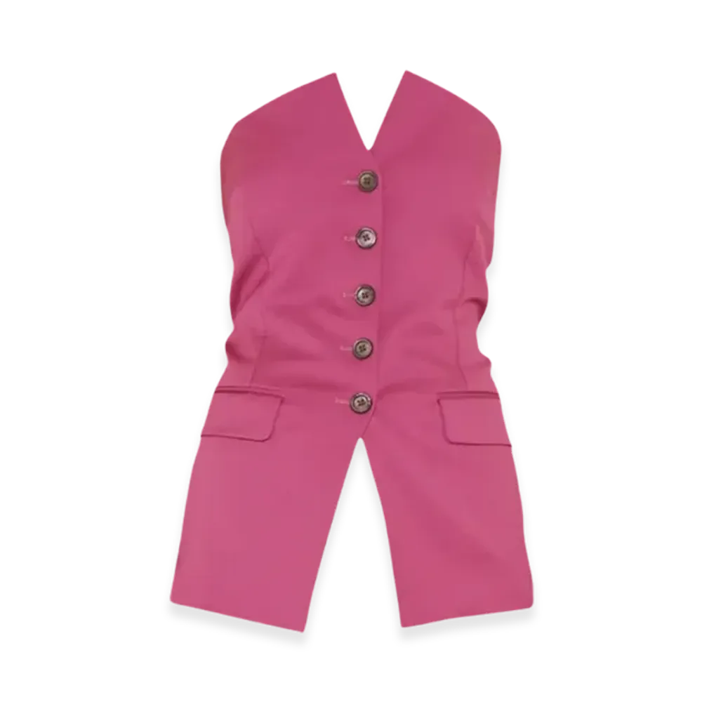 OUR LEGACY Women's Blazer Top Fluid Wool "Pink"