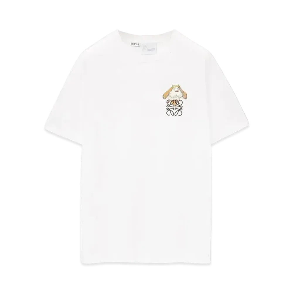 LOEWE x Howl's Moving Castle Heen Anagram T-shirt In Cotton "White"
