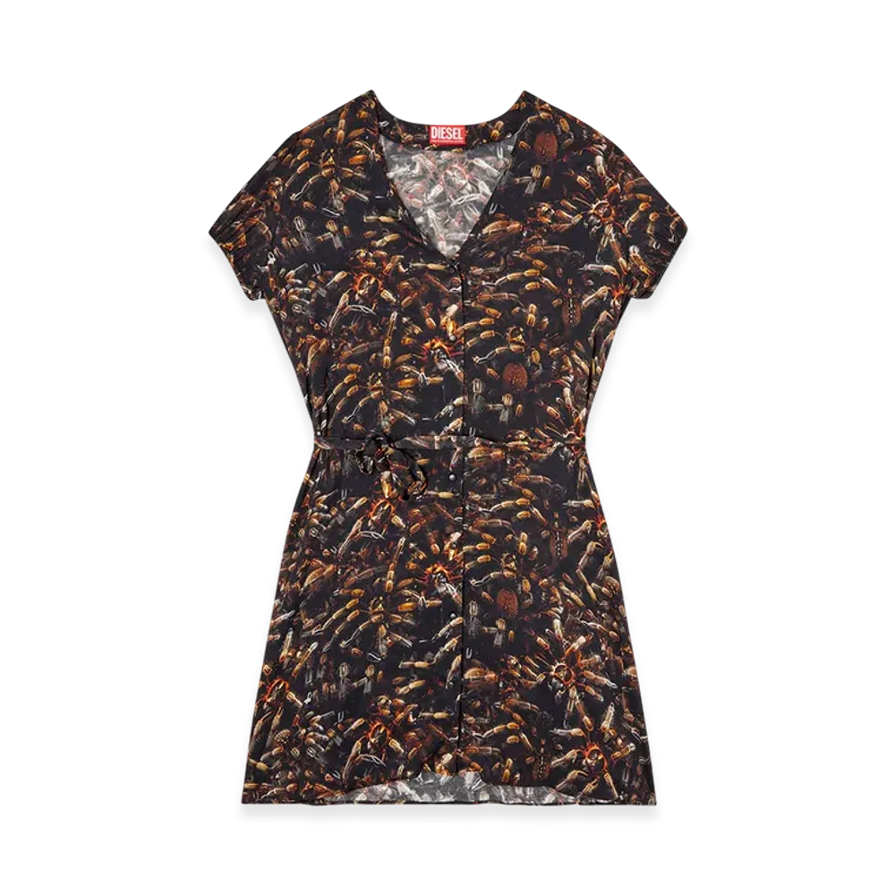 Diesel D-Ollish Short Sleeve Dress "Black"