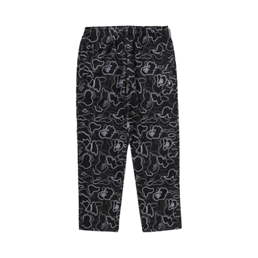A BATHING APE Neon Camo Relaxed Fit Track Pants "Black"