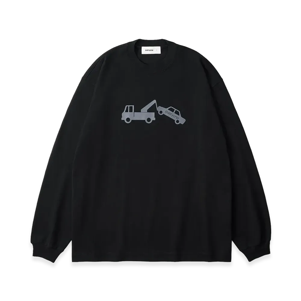 everyone Wrecker Long Sleeve Tee Shirt "Black"