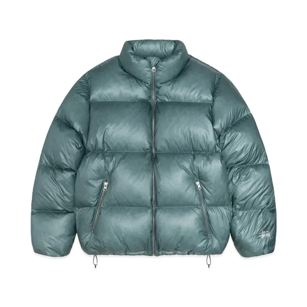Stussy Down Puffer Parachute Ripstop "Powder Blue"