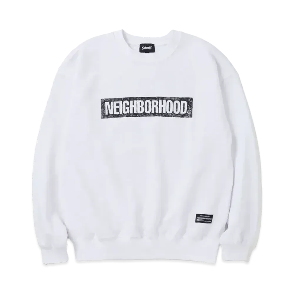 NEIGHBORHOOD x Schott x Kostas Sweatshirt LS "White"