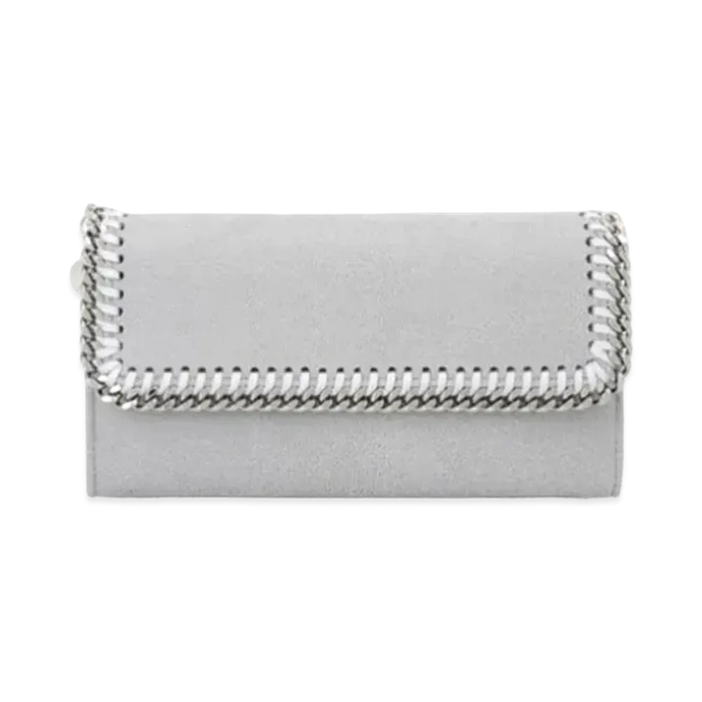 Stella McCartney Falabella Continental Wallet "Light Grey"