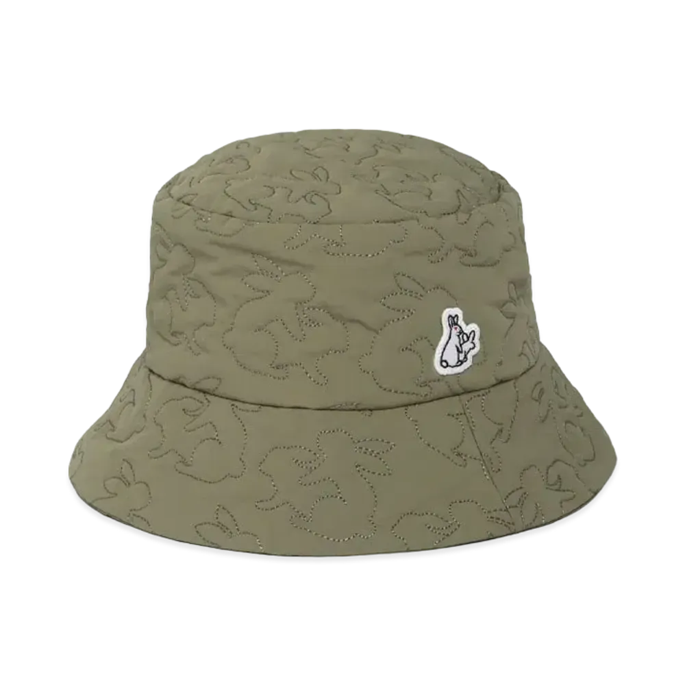 FR2 Reversible Rabbits Nylon Quilting Hat "Khaki"
