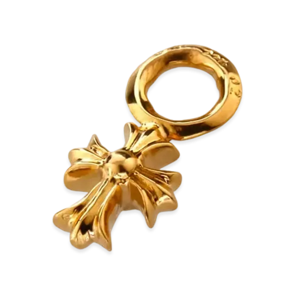 Chrome Hearts 22K #A Stack Charm CH Cross "Gold"