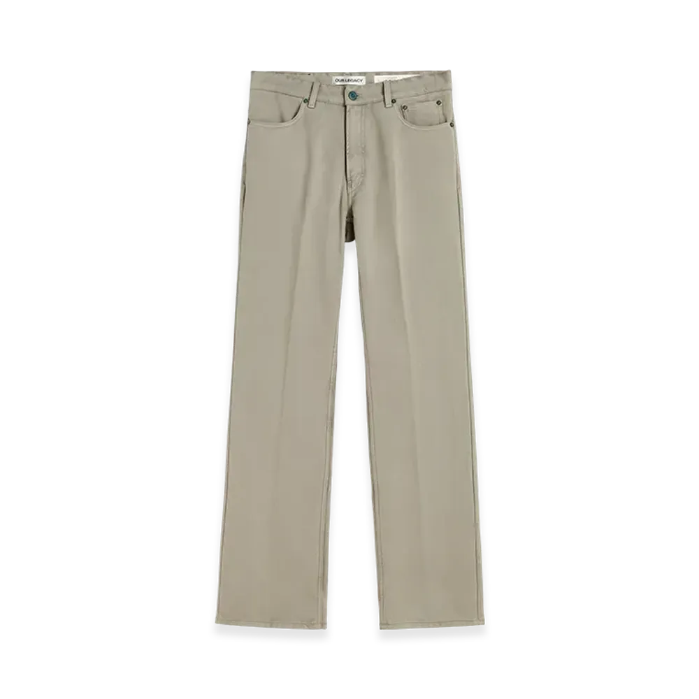 OUR LEGACY Carlson Cut "Carbon Od Permanent Crease"