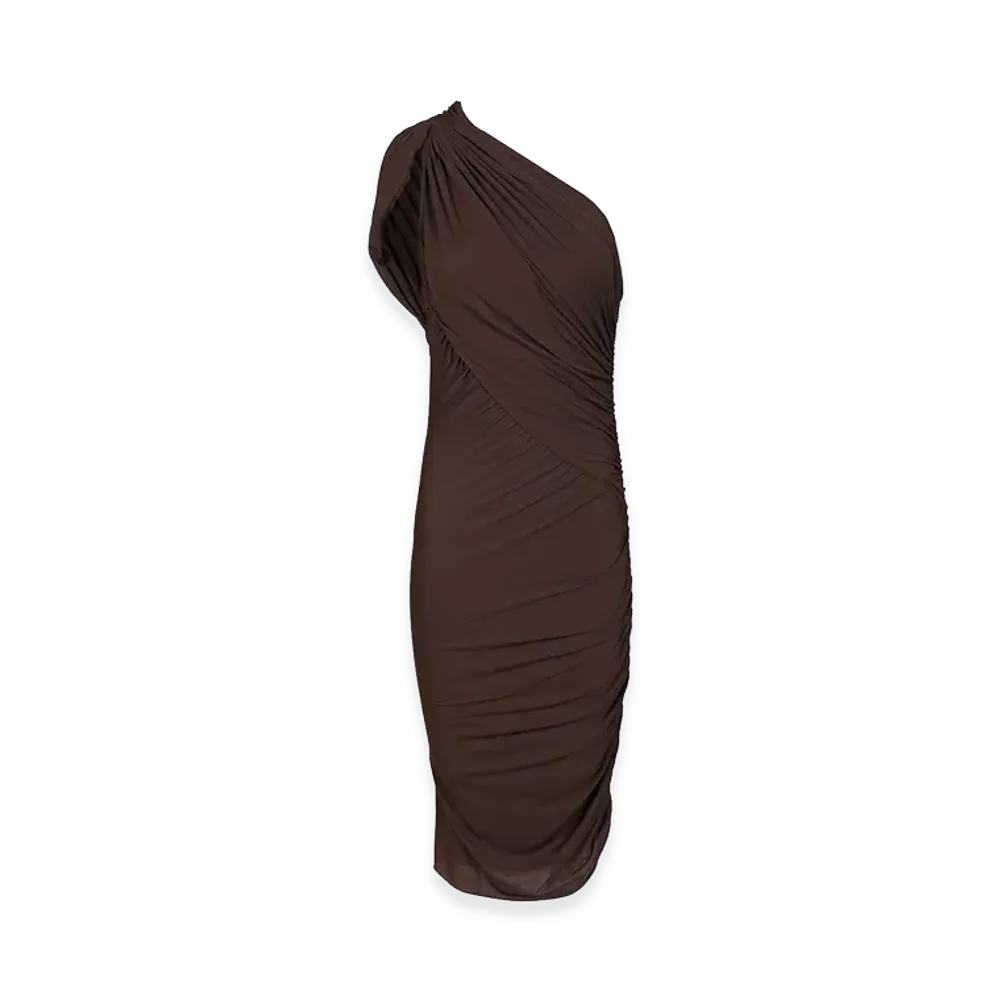 Rick Owens Women's Amira Short Dress "Brown"