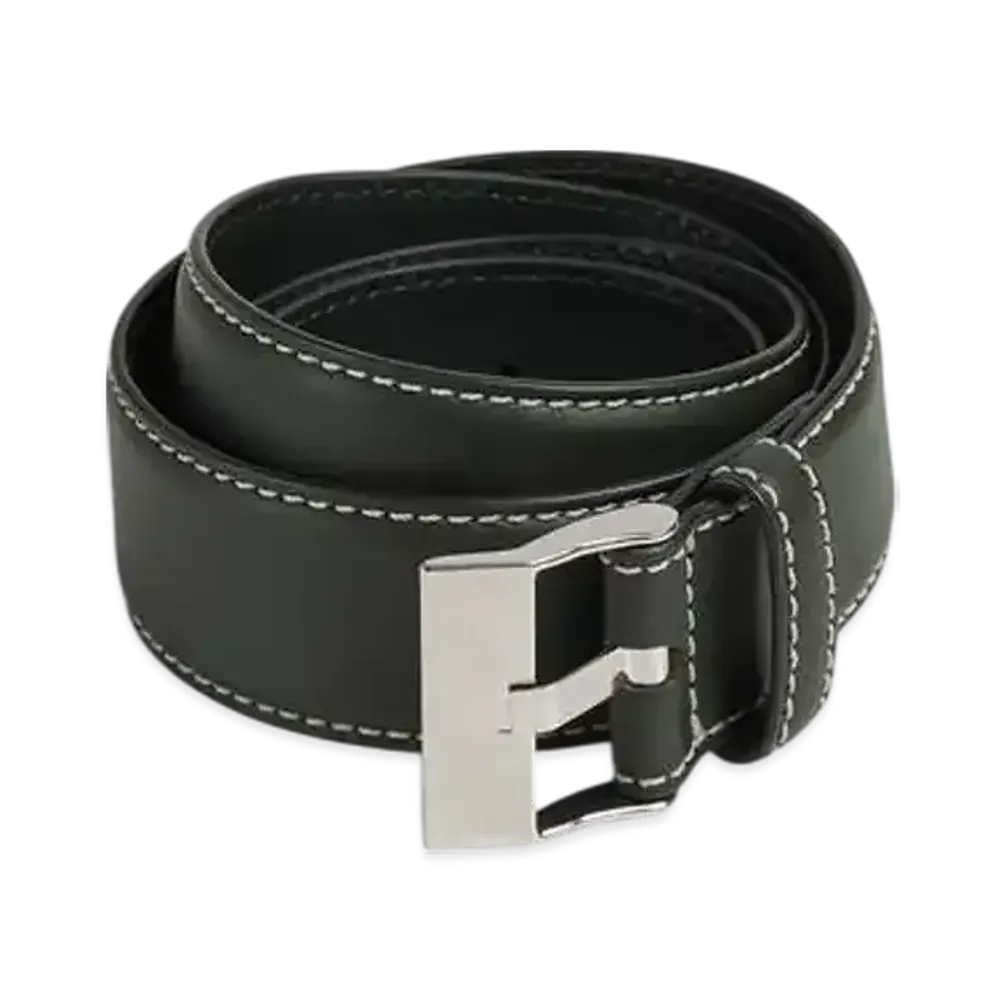 Bottega Veneta Watch Belt "Dark Green/Natural"