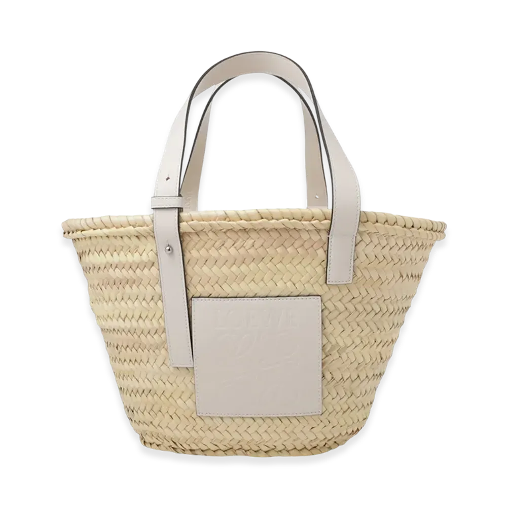 LOEWE Basket Bag "Natural/White"