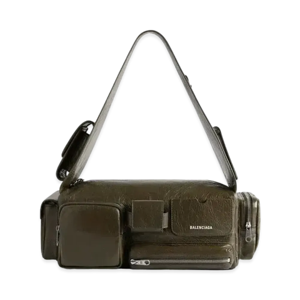 BALENCIAGA Superbusy Small Shoulder Bag "Khaki"