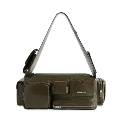 BALENCIAGA Superbusy Small Shoulder Bag "Khaki"
