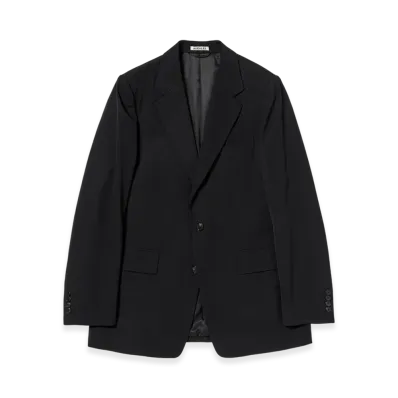 AURALEE Light Wool Max Gabardine Jacket "Top Black"