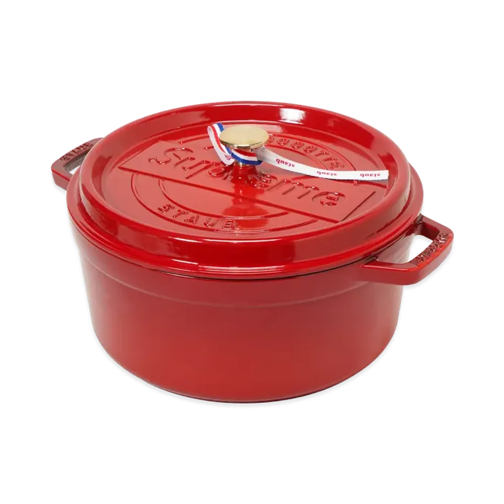 Supreme x Staub Round 5.5 Qt. Cocotte "Red"