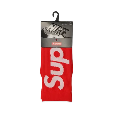 Supreme x Nike Lightweight Crew Socks "Red"