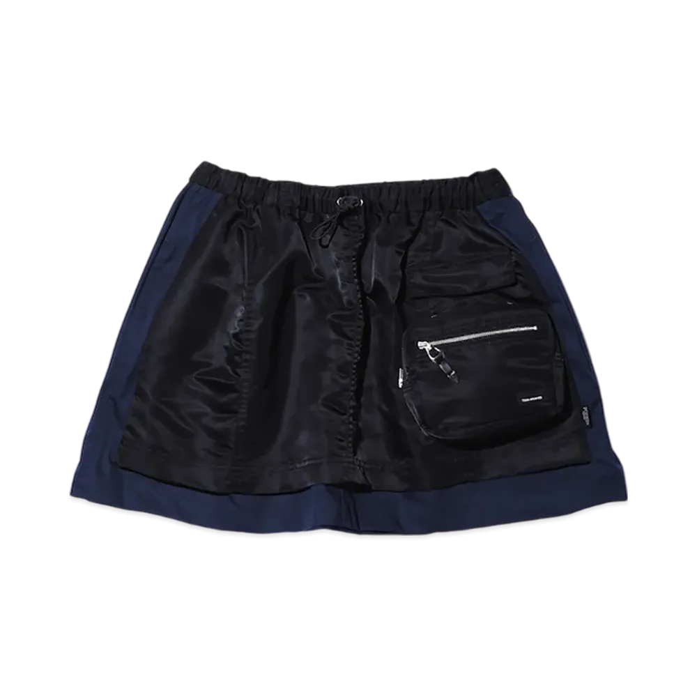 PORTER x TOGA Nylon mini skirt SP "Black"