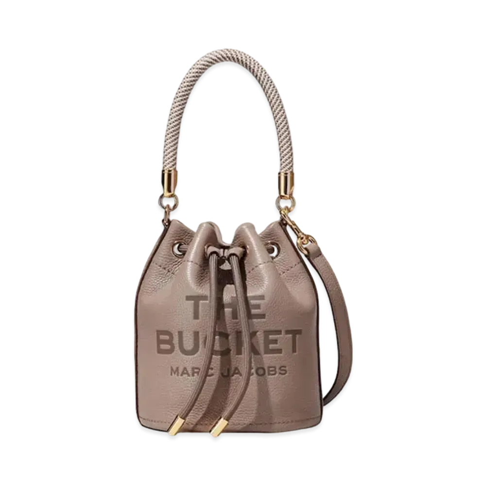 Marc Jacobs The Leather Bucket Bag "Cement"