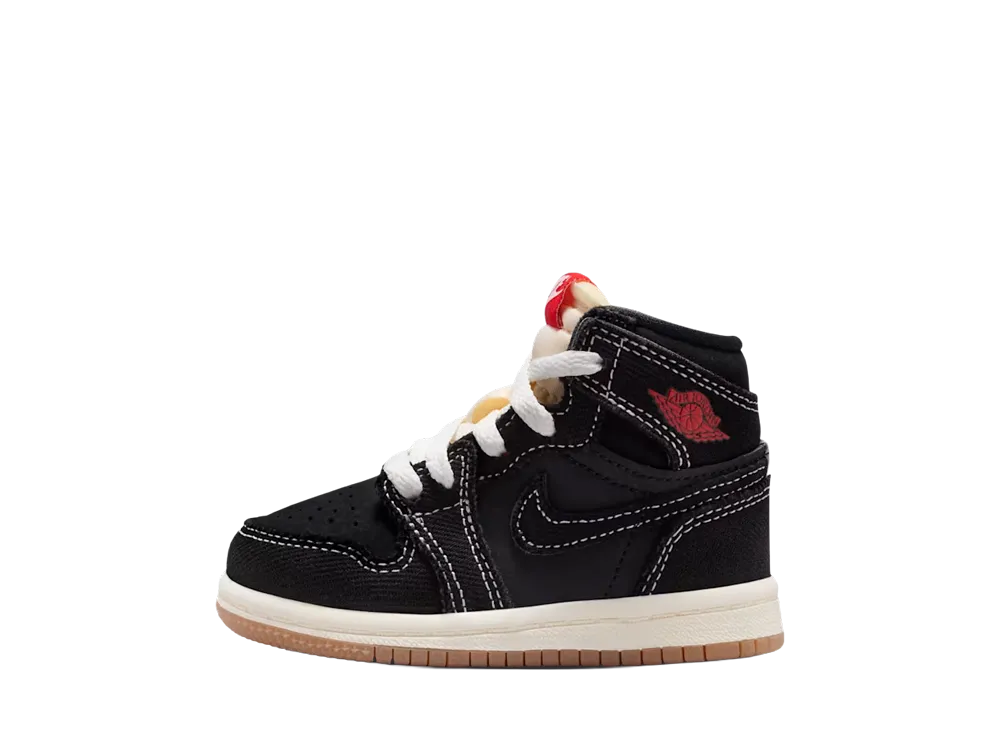 ナイキ TD ジョーダン1 レトロ ハイ OG フライトクラブ "ブラック/セイル" (キッズ)