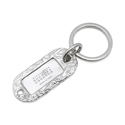 MM6 Maison Margiela Silver Foil Keyring "Silver"