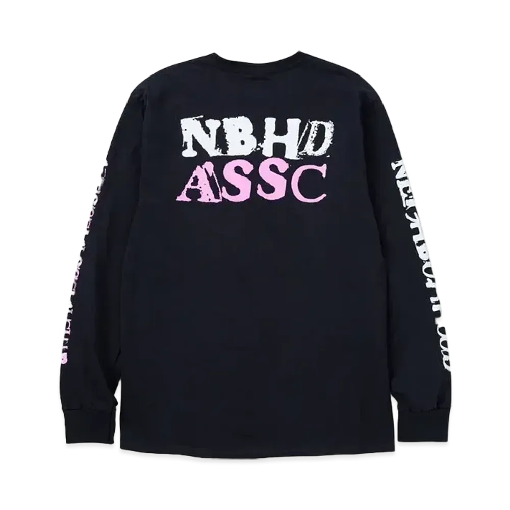 NEIGHBORHOOD NH x ASSC . Tee LS-2 "Black"