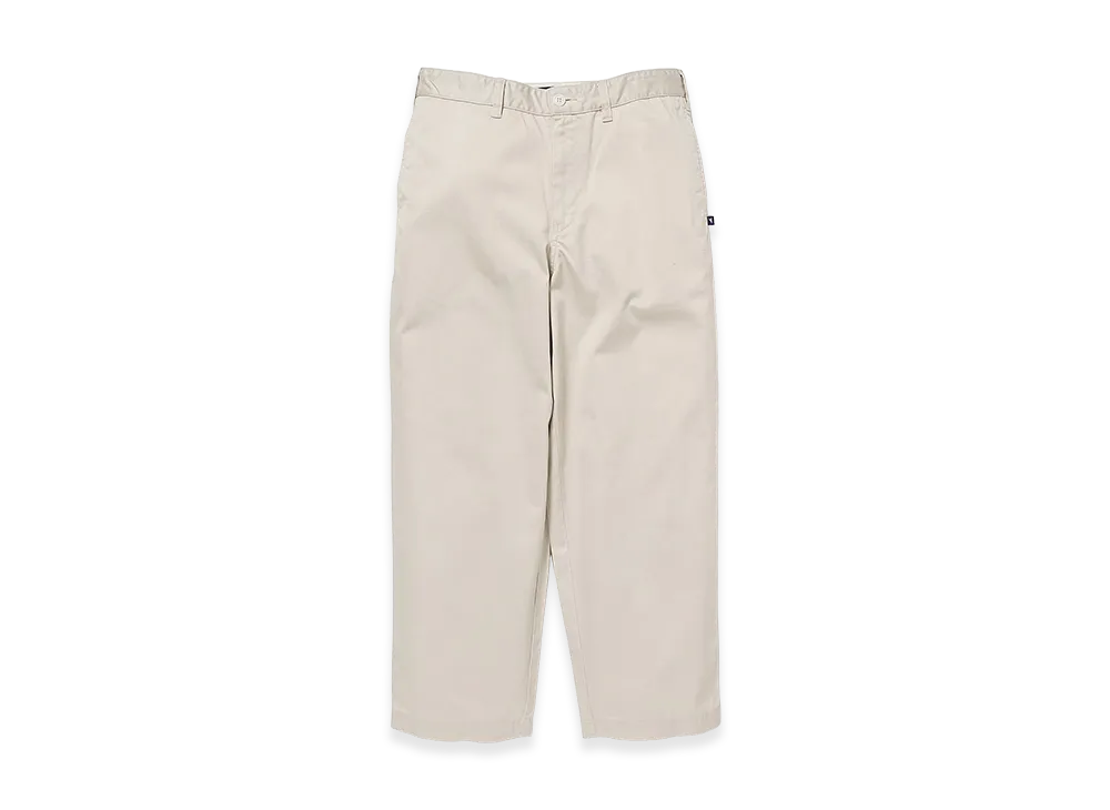 DESCENDANT GDT Twill Trousers "Off White"