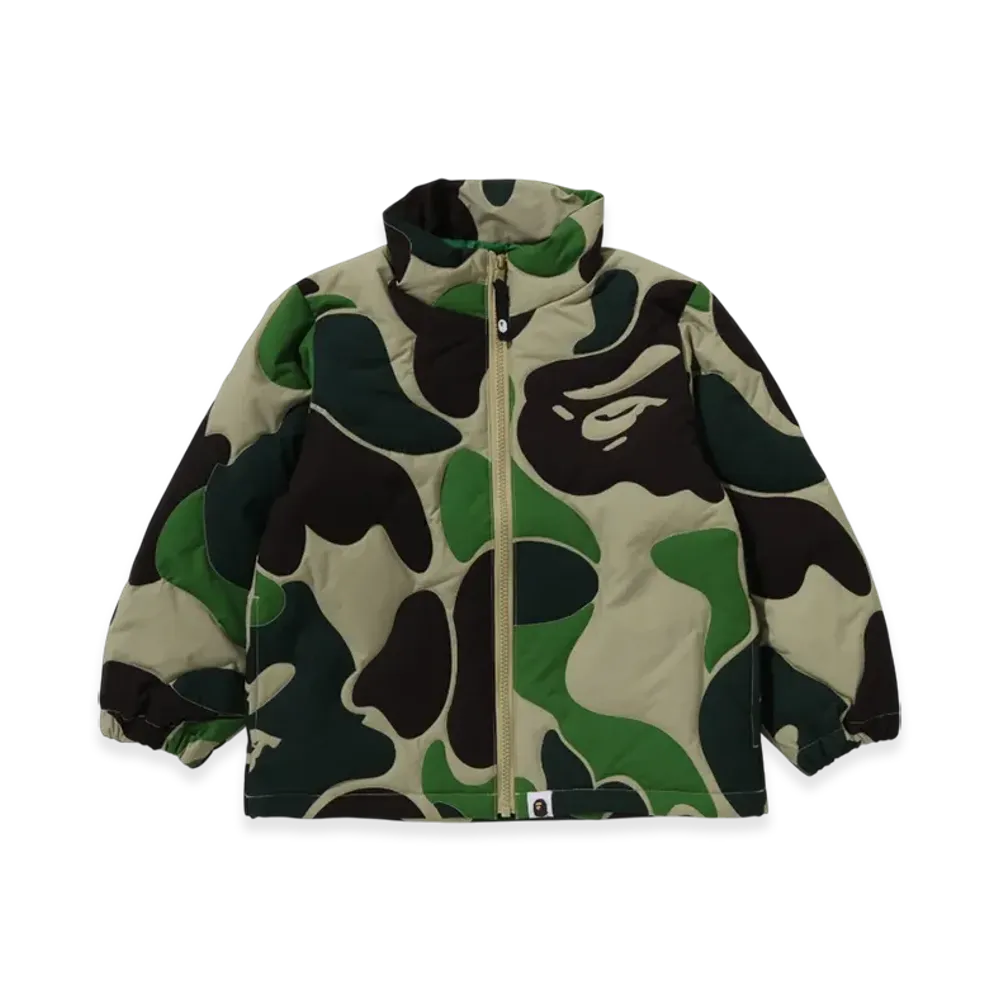 A BATHING APE Junior ABC Camo Stitching Down Jacket "Green"