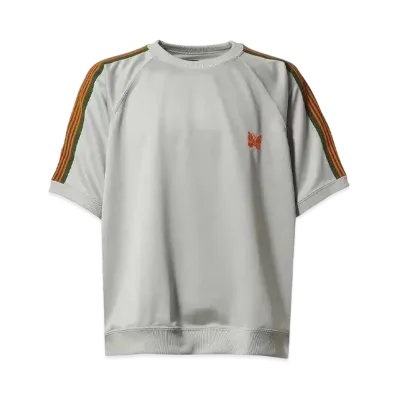 Needles x NUBIAN S/S Track Crew Neck Shirt - Poly Smooth "Grey"