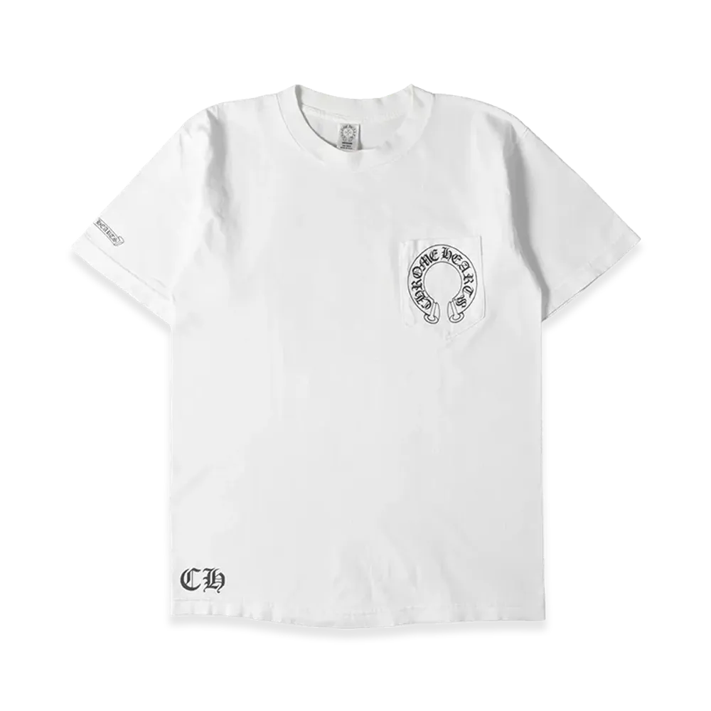 Chrome Hearts CH Plus Horseshoe Pocket S/S T-Shirt "White"