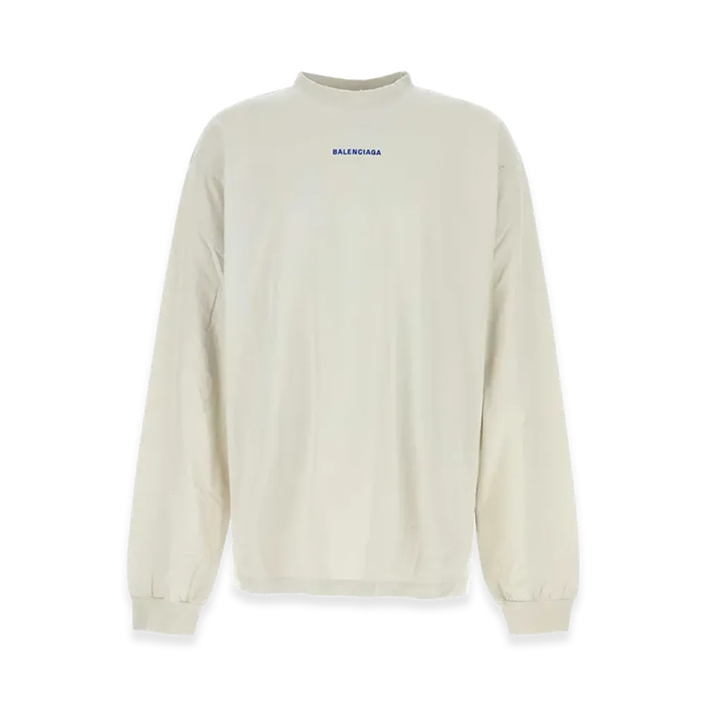 BALENCIAGA Cotton T-Shirt "Chalk/White"