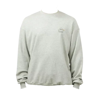 POLeR Psychedelic Logo Crew "Heather Gray"