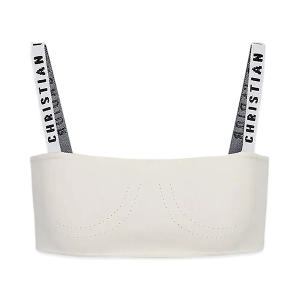 Dior Women's Stretch Viscose Bralette "White"