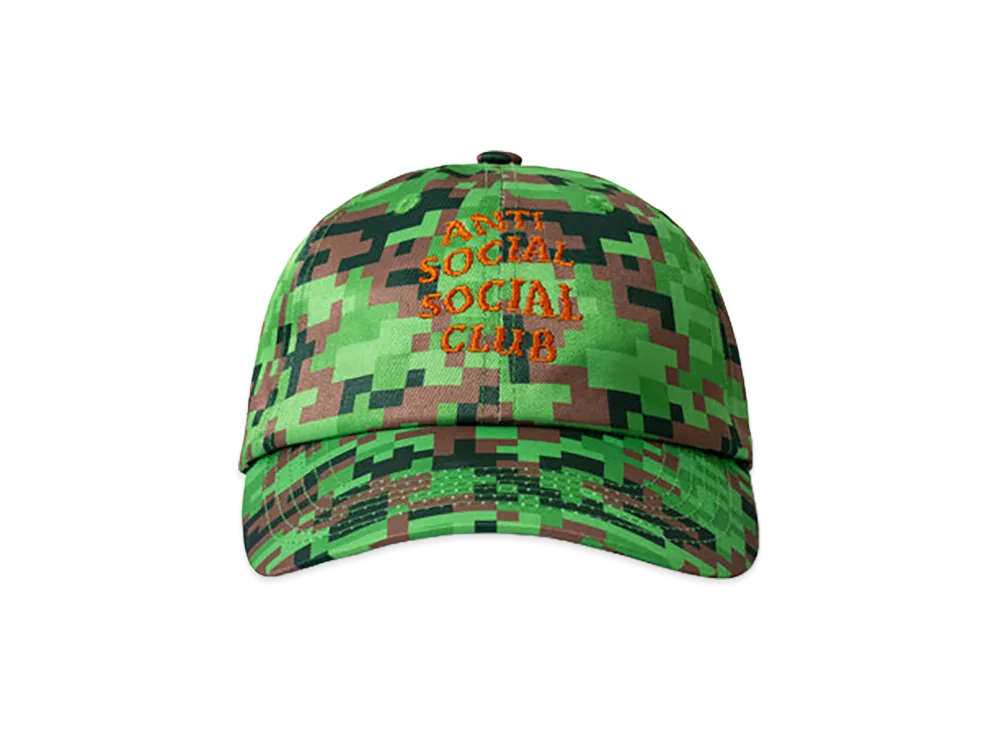 ANTI SOCIAL SOCIAL CLUB x Minecraft Pixel Camo 6P Hats "Green"