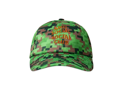 ANTI SOCIAL SOCIAL CLUB x Minecraft Pixel Camo 6P Hats "Green"