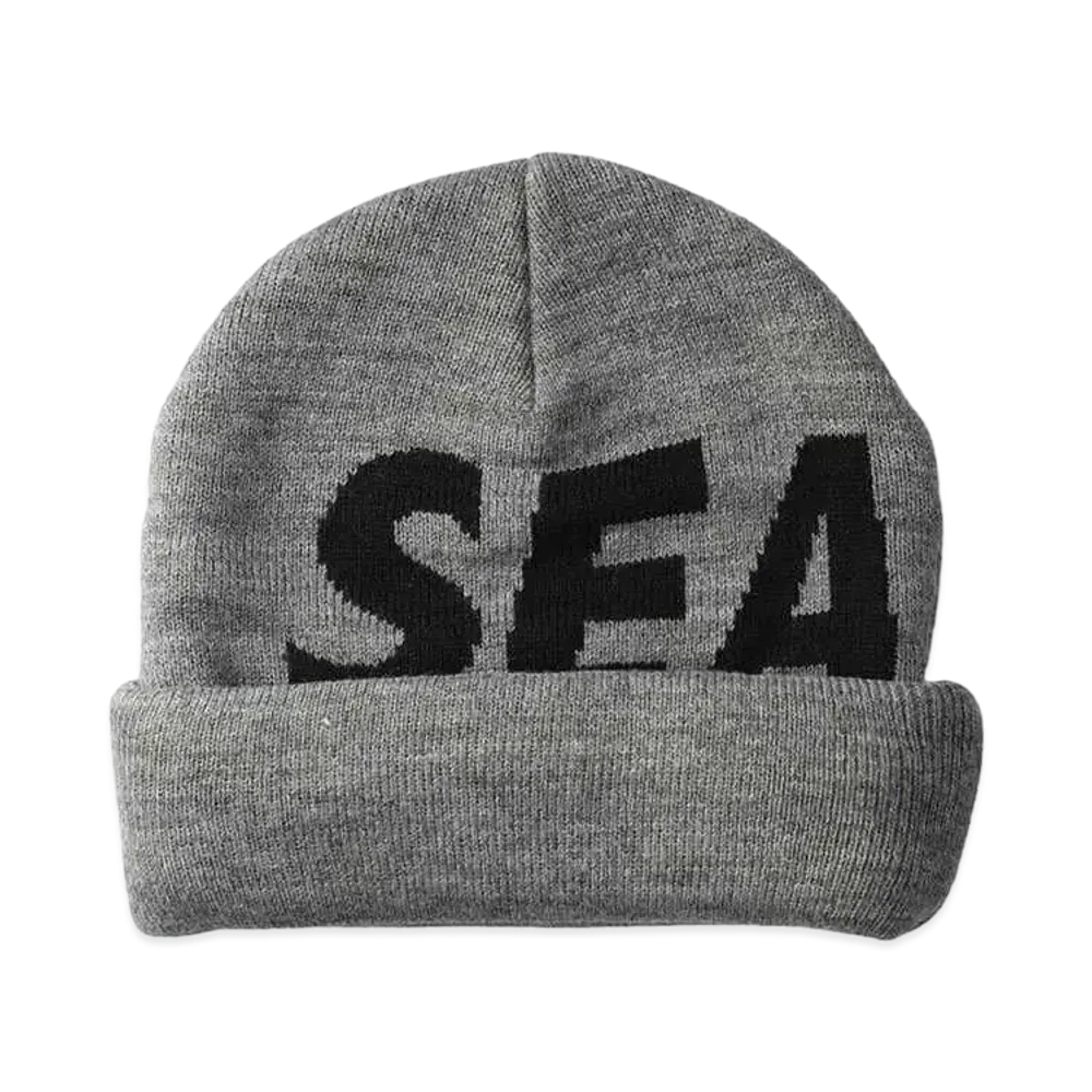 WIND AND SEA Sea Jacquard Beanie "Charcoal"