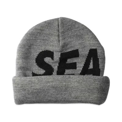 WIND AND SEA Sea Jacquard Beanie "Charcoal"