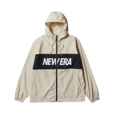 NEW ERA Performance Apparel Nylon Track Jacket "Stone"