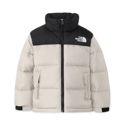 The North Face Kids Toddler Nuptse Jacket "Fossil Ivory"